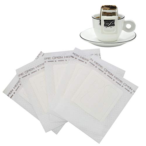Sipliv Papierowy filtr do kawy, jednorazowy filtr do kawy, filtr do kawy, wiszące krople ucha, włóknina, do kawy, torebki na herbatę, podróżny ekspres do kawy - 50 sztuk