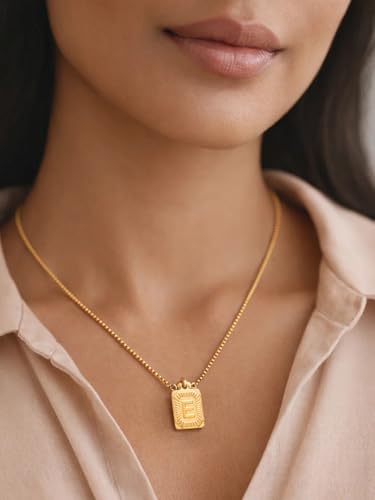 Image of Rubans Demi Fine Stainless Steel Alphabet Pendant CZ Gift for Women & Girls