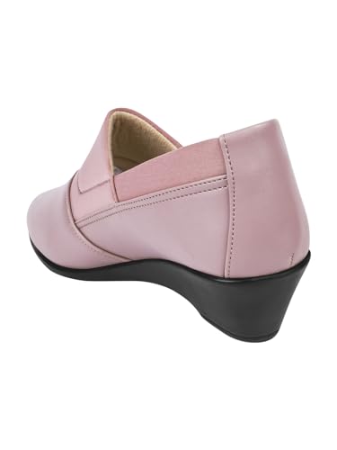 Image of TRYME Collection Bellies Comfortable Stylish Solid Wedge Heel Slip-On Formal Shoes for Womens & Girls