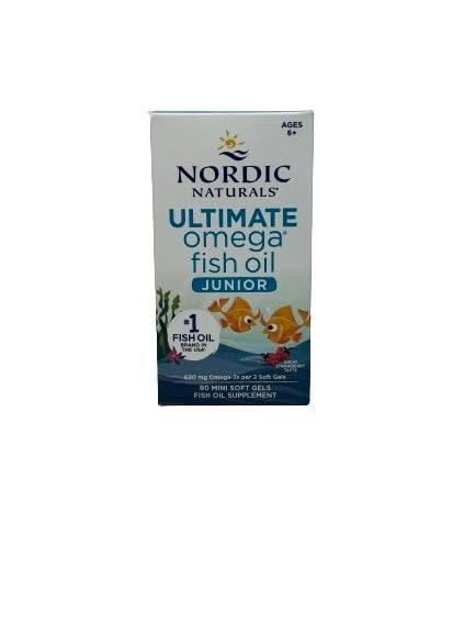 Nordic Naturals Ultimate Omega Fish Oil Junior, 680mg Strawberry - 90 mini softgels