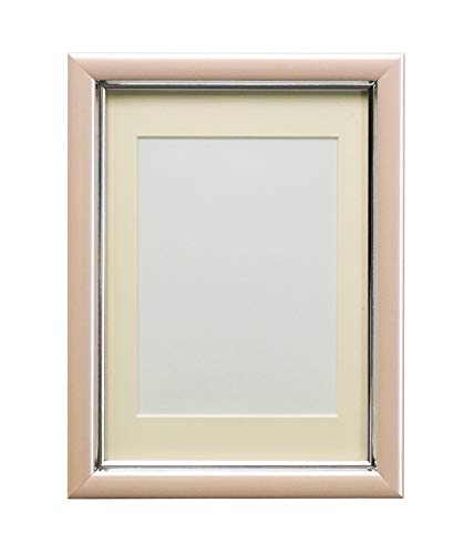 万丈 無反射 Vカラー肖像額 キャビネ ピンク 105953