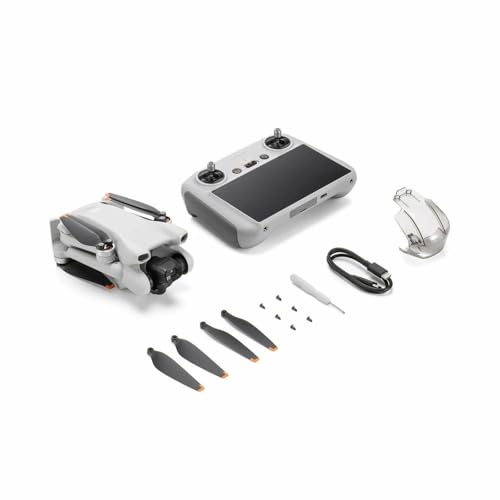 DJI Mini 3 (DJI RC) – Dron Mini con Mando a distancia y cámara, ligero y plegable con vídeo 4K HDR, 38 min de tiempo de vuelo, Grabación vertical y funciones inteligentes, C0