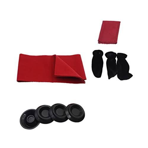 Kisangel 1 Set Piano Maintenance Kit with Wiping Rag and Brush Upright Piano Cleaning Set for Care and Protection of Your Musical Instrument