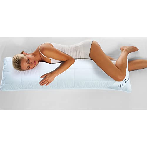 Polštář pro spaní na boku aqua-textil Soft Touch Pillow, sada polštářů, těhotenský polštář, polštář pod šíji, Dakimakura, 40 x 120 cm