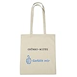 42x38 cm JOllify GRÜNAU-MITTE Umwelttasche Jutetasche B679jute - Farbe: natur: Gefällt mir