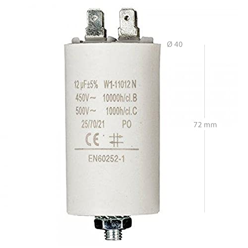 Miniatura 2 de Cablepelado Condensador De Arranque Para Motor Eléctrico Condensador Permanente Monofásico 4 Terminales Apto Para Bombas, Compresores, Lavadoras, Maquinas De Aire 450 Vac 12.0 Uf