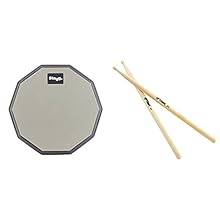 Product 1: 8" Diameter wooden practice pad Product 1: Rubber drum pad Product 1: Anti-slip EVA foam backing Product 1: 8mm (5/16th) screw thread on back to fix to stand Product 2: Made from Maple making them lighter, giving you more control when play...