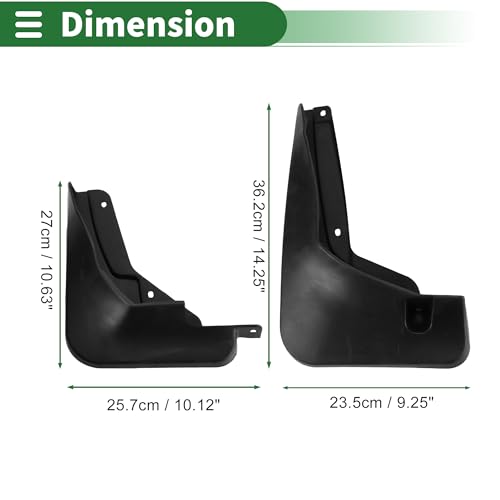 Image of Motoforti Mud Flaps Splash Guards Mud Guards for Buick Electra E4 2023-2024 W /Mount Accessories