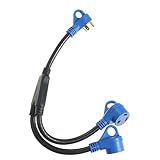 30 Amp RV Splitter Adapter,NEMA TT-30P to Two TT-30R RV Plug Adapter,Y Power Cord Adapter for 30 Amp