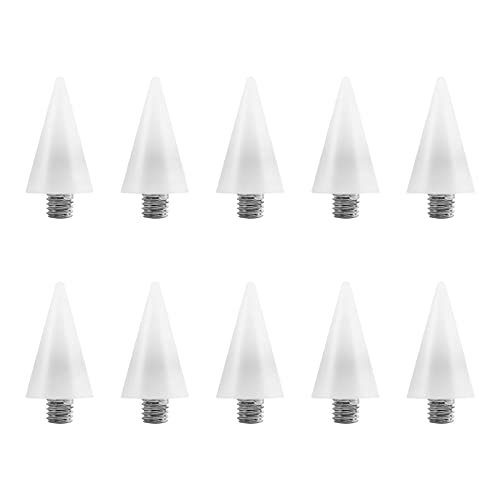 Beaupretty Nail Rhinestones Picker Wax Replacement Tips Point Drill Pen Head for Dual Ended Wax Nail DIY Art Decoration,10Pcs