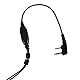 Flexibles Halsmikrofon mit Finger PTT, verdeckter Akustikschlauch-Ohrhörer, Walkie-Talkie-Headset für UV5R 2-Wege-Radio, Walkie-Talkie