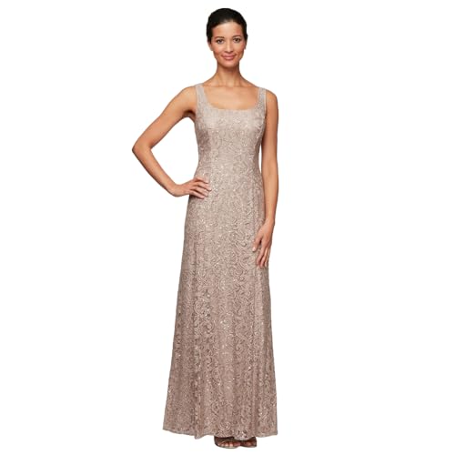 Alex Evenings Women's Long Lace Jacket Dress2