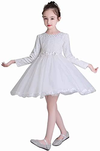 Shanghai Story Long Sleeve Knee Length A-Line Flower Holiday Birthday Wedding Party Dresses Tutu Dress