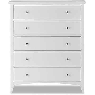 Cheap Edward Hopper White 5 Drawer Chest Assembled Easy
