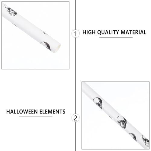 Beaupretty Halloween Pitillos de Papel 100 unidades miniatura 6