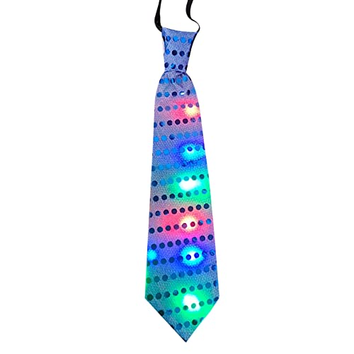 Gesuter Cravate LED - Cravate Lumineuse à Del Multicolores - Papillon Lumineux Fantaisie pour Femmes, Hommes, fête d'anniversaire, Cadeau de Festival