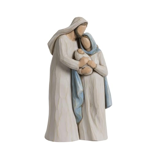 10 Inch Holy Family Figurine in Morandi Tones