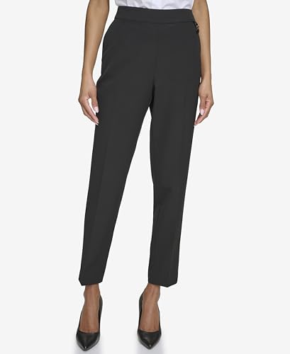 KARL LAGERFELD Women's Slim Fit Elastic Back Suit Pant2