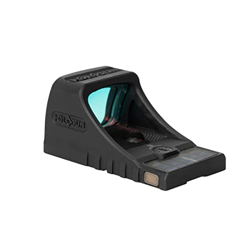 HOLOSUN SCS MOS Green Multi-Reticle 2 MOA Dot & 32 MOA Circle Parallax-Free Reflex Pistol Sight Compatible with Glock MOS Full-Size Handguns - Solar Charging Sight (NOT for Glock 43X MOS or 48 MOS)