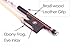 Vetimobato 4/4 Full Size Violin Bow - Brazilwood with Ebony Frog & Natural Mongolian Horsehair - Perfect for Adults, Students, Beginners - Traditional Fiddle Bow for 4/4 Violins (4/4)