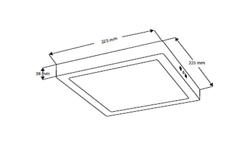 Plafón LED angular ALCO-Albert para iluminar cocinas y pasillos 2