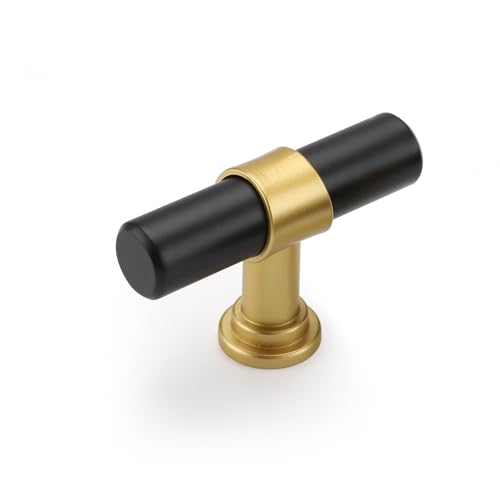 Goldenwarm 500 Pack Black & Gold Cabinet Knobs & Handles