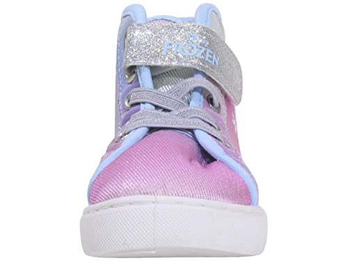 Girl's Frozen High-Top Sneaker (Toddler/Little Kid) Purple/Blue 11 Little Kid M2