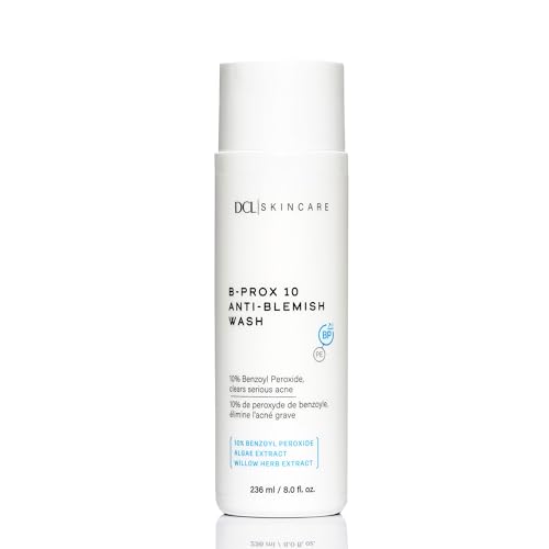 DCL Skincare B Prox Acne Treatment Cleanser with 10% Benzoyl Peroxide, Maximum Strength Acne Wash for Breakouts, Oil Control & Clear Skin, 6.7 fl oz