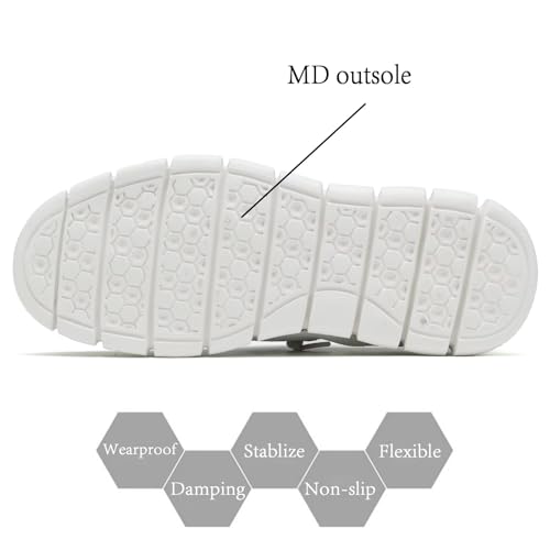 Baskets décontractées pour homme en maille blanche 41 - 5
