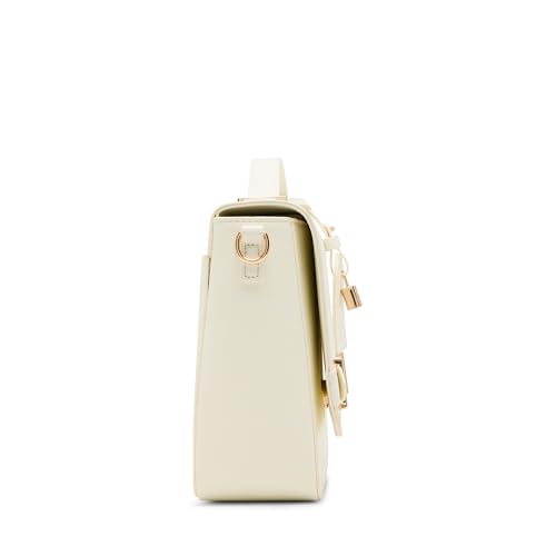 Anne Klein Womens Belted Flap Crossbody with Convertible Strap, Anne White4