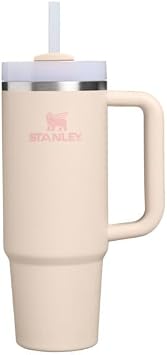 STANLEY Quencher H2.0 Tumbler with Handle and Straw 30 oz | Flowstate 3-Position Lid | Cup Holder Compatible for Travel | Insulated Stainless Steel Cup | BPA-Free | 30oz/0.89L Champagne