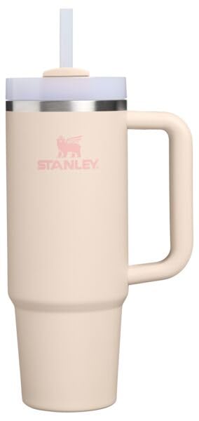 Image of STANLEY Quencher H2.0 Tumbler with Handle and Straw 30 oz | Flowstate 3-Position Lid | Cup Holder Compatible for Travel | Insulated Stainless Steel Cup | BPA-Free | 30oz /0.89L Champagne