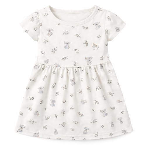 Image of EIO Girls Cotton Frock Dress Combo Pack | Multicolor Printed Knee Length Casual Dresses for Kids | Soft & Breathable Summer Wear Outfit