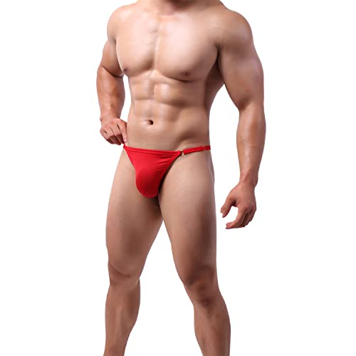 MuscleMate Men's Thong Bikini Underwear, Hot Men's Thong G-String T-Back Underwear, Adjustable Size.2