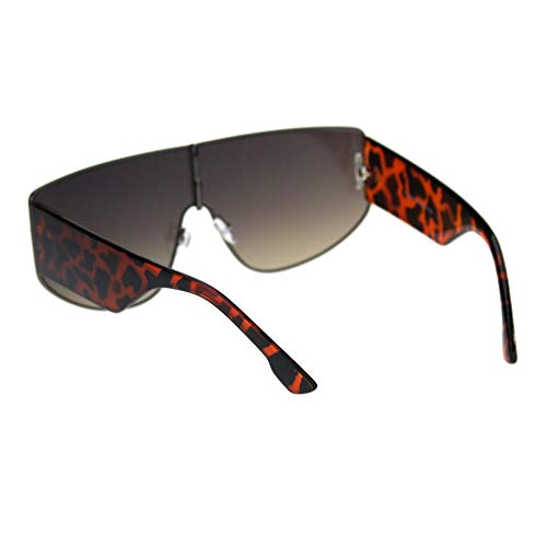 Futuristic Fresh 80s Scifi Space Shield Metal Flat Top Sunglasses4