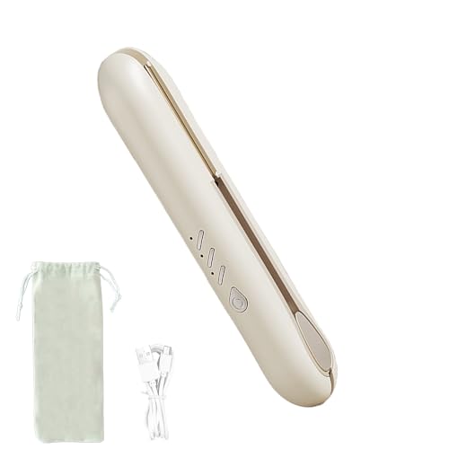 Mini Piastra per Capelli da Viaggio, Portatile Piastra Riscaldante Senza Fili per Capelli Corti, 2 in 1 Hair Straightener in Ceramica Ricaricabile con Temperature 3 Livelli per Stili Ricci e Lisci