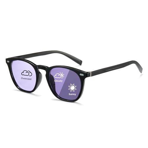 Cyxus Blaulichtfilter Sonnenbrille Herren Damen Klassisch Polarisiert Sonnenbrille Outdoor UV 400 für Fahren Angeln Reisen（Lila/Farbwechsel）