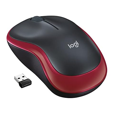 Logitech M185 Ratón Inalámbrico Rojo Cover