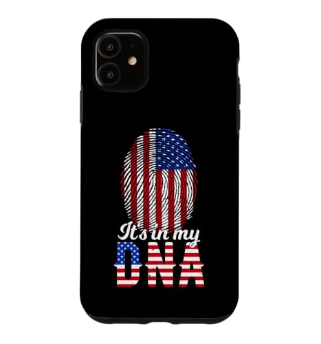 It's In My DNA American Citizen Fingerprint �A�����J�s���̎w�� �X�}�z�P�[�X iPhone 11 �p