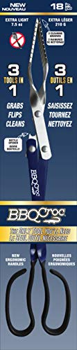 BBQ Croc 3 in 1 Barbecue Tool 18-inch - Extra Light and Long Tongs, Spatula and Grill Scraper (Blue) (18 inch Without Flashlight) - Thumbnail 5