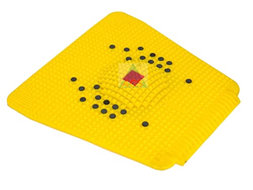 PERFECT MAGNETS Perfect Magnet Acupressure Health Super Power Mat IV 2000 (30 cm x 30 cm, Yellow)