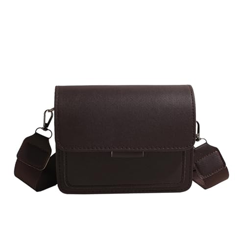 Bolso Cuadrado Pequeño Creativo con Correa Ancha Bolso Bandolera De PU Diseñado para Profesionales Hombro Estilo Coreano