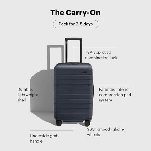 Away Carry-On Luggage, Lightweight Hardside Suitcase with Spinner Wheels, 22 Inch Airline Approved, TSA Lock, Salt White3