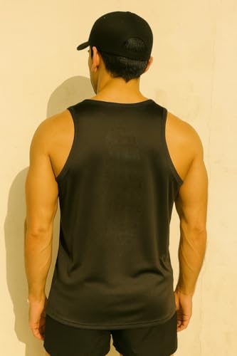 Image of Pack of 2 Sando For Men Men's Sleeveless Round Neck Vest - Pack of 2, Polyester Fabric, Quick Dry Gym & Casual Wear Gym Fit