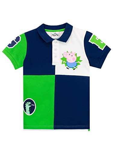 Peppa Pig Boys George Pig Polo Shirt Short Sleeve Polo Shirt for Kids