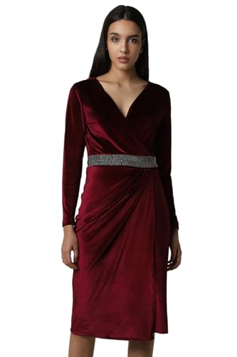 Image of Van Heusen Women's Polyester Classic Knee-Length Dress