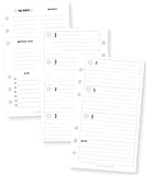 Carpe Diem Planner Essentials Personal Horizontal Format Weekly Inserts
