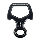 Fusion Climb Aluminum Descender Rescue Figure 8 Descender with Ears/Horns Rappelling Gear Belay Device Climbing Skills