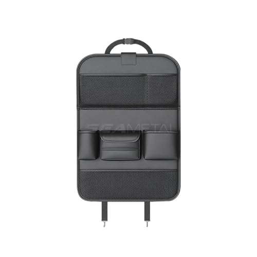 Organiseur de voiture avec plateau pliable pour tablette et multiples poches de rangement