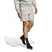 adidas Men's Essentials Big Logo Single Jersey 7-Inch Shorts, Medium Grey Heather/Black